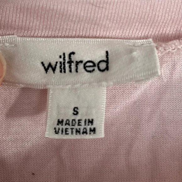 Wilfred light pink ruffle halter  top size small - Picture 3 of 6